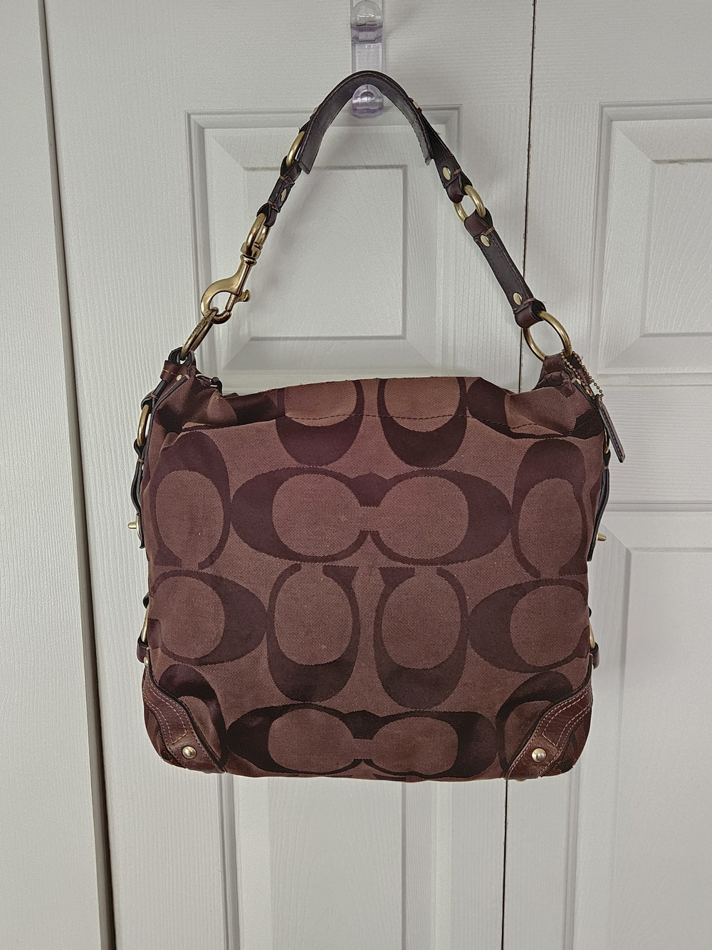 Coach Carly Signature Hobo Bag